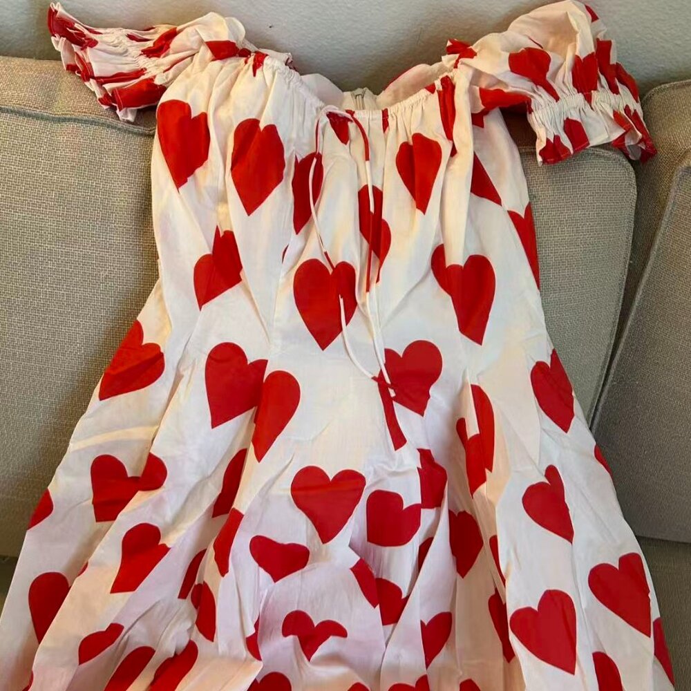 Selkie The Queen Of Hearts Field Trip Midi Dress S/L - Picture 7 of 11
